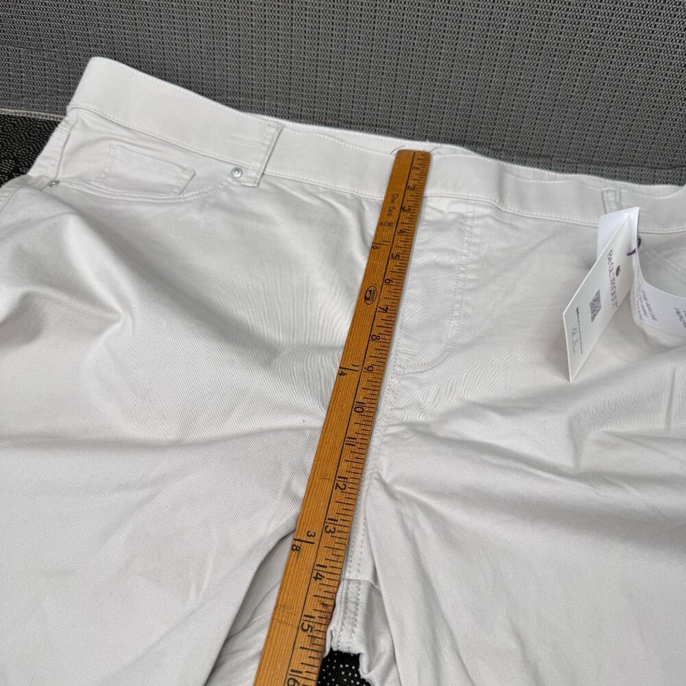 Gloria Vanderbilt Shape Effect High-Rise Bermuda Shorts 24W Beige Cotton Blend W - Picture 6 of 12